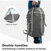 imageG4Free 35L Travel Daypack Waterproof Hiking Backpack for Camping Outdoor Sports Men Women Light GreyDark Grey