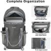 imageG4Free 35L Travel Daypack Waterproof Hiking Backpack for Camping Outdoor Sports Men Women Light GreyDark Grey