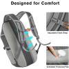 imageG4Free 35L Travel Daypack Waterproof Hiking Backpack for Camping Outdoor Sports Men Women Light GreyDark Grey