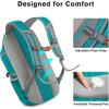 imageG4Free 35L Travel Daypack Waterproof Hiking Backpack for Camping Outdoor Sports Men Women Light GreyPeacock Blue