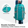 imageG4Free 35L Travel Daypack Waterproof Hiking Backpack for Camping Outdoor Sports Men Women Light GreyPeacock Blue