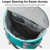 imageG4Free 35L Travel Daypack Waterproof Hiking Backpack for Camping Outdoor Sports Men Women Light GreyPeacock Blue