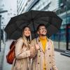 imageG4Free 42465462 Inch Large Golf Umbrella Compact Reverse Travel Umbrella 10 Ribs Windproof for Rain Double Canopy Automatic Open CloseBlack