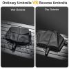 imageG4Free 42465462 Inch Large Golf Umbrella Compact Reverse Travel Umbrella 10 Ribs Windproof for Rain Double Canopy Automatic Open CloseBlack