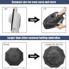 imageG4Free 42465462 Inch Large Golf Umbrella Compact Reverse Travel Umbrella 10 Ribs Windproof for Rain Double Canopy Automatic Open CloseBlack