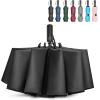 imageG4Free 42465462 Inch Large Golf Umbrella Compact Reverse Travel Umbrella 10 Ribs Windproof for Rain Double Canopy Automatic Open CloseBlack