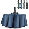 imageG4Free 42465462 Inch Large Golf Umbrella Compact Reverse Travel Umbrella 10 Ribs Windproof for Rain Double Canopy Automatic Open CloseBlue