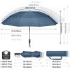 imageG4Free 42465462 Inch Large Golf Umbrella Compact Reverse Travel Umbrella 10 Ribs Windproof for Rain Double Canopy Automatic Open CloseBlue