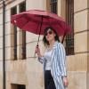 imageG4Free 42465462 Inch Large Golf Umbrella Compact Reverse Travel Umbrella 10 Ribs Windproof for Rain Double Canopy Automatic Open CloseBurgendy