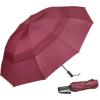 imageG4Free 42465462 Inch Large Golf Umbrella Compact Reverse Travel Umbrella 10 Ribs Windproof for Rain Double Canopy Automatic Open CloseBurgendy