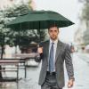 imageG4Free 42465462 Inch Large Golf Umbrella Compact Reverse Travel Umbrella 10 Ribs Windproof for Rain Double Canopy Automatic Open CloseDark Green