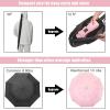 imageG4Free 42465462 Inch Large Golf Umbrella Compact Reverse Travel Umbrella 10 Ribs Windproof for Rain Double Canopy Automatic Open ClosePink