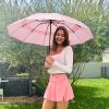 imageG4Free 42465462 Inch Large Golf Umbrella Compact Reverse Travel Umbrella 10 Ribs Windproof for Rain Double Canopy Automatic Open ClosePink
