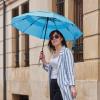 imageG4Free 42465462 Inch Large Golf Umbrella Compact Reverse Travel Umbrella 10 Ribs Windproof for Rain Double Canopy Automatic Open CloseSky Blue