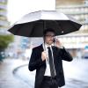 imageG4Free 42465462 Inch Large Golf Umbrella Compact Reverse Travel Umbrella 10 Ribs Windproof for Rain Double Canopy Automatic Open CloseSliverBlack