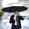 imageG4Free 42465462 Inch Large Golf Umbrella Compact Reverse Travel Umbrella 10 Ribs Windproof for Rain Double Canopy Automatic Open CloseSliverBlack