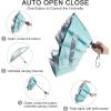 imageG4Free 42465462 Inch Large Golf Umbrella Compact Reverse Travel Umbrella 10 Ribs Windproof for Rain Double Canopy Automatic Open CloseSliverLake Blue