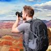 imageG4Free 45L Hiking Travel Backpack Waterproof with Rain Cover Outdoor Camping Daypack for Men Women BlackBlack