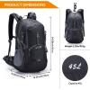 imageG4Free 45L Hiking Travel Backpack Waterproof with Rain Cover Outdoor Camping Daypack for Men Women BlackBlack