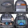 imageG4Free 45L Hiking Travel Backpack Waterproof with Rain Cover Outdoor Camping Daypack for Men Women BlackDark Grey