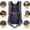 imageG4Free 45L Hiking Travel Backpack Waterproof with Rain Cover Outdoor Camping Daypack for Men Women BlackDark Grey