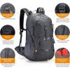 imageG4Free 45L Hiking Travel Backpack Waterproof with Rain Cover Outdoor Camping Daypack for Men Women BlackDark Grey