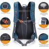 imageG4Free 45L Hiking Travel Backpack Waterproof with Rain Cover Outdoor Camping Daypack for Men Women BlackGrey Blue