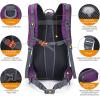 imageG4Free 45L Hiking Travel Backpack Waterproof with Rain Cover Outdoor Camping Daypack for Men Women BlackPurple