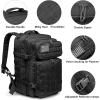 imageG4Free 45L Military Tactical Backpack 3 Day Assault Survival Molle Pack Bug Out Bag Travel Fishing Backpack RucksackBlack