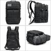 imageG4Free 45L Military Tactical Backpack 3 Day Assault Survival Molle Pack Bug Out Bag Travel Fishing Backpack RucksackBlack
