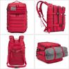 imageG4Free 45L Military Tactical Backpack 3 Day Assault Survival Molle Pack Bug Out Bag Travel Fishing Backpack RucksackRed