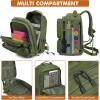 imageG4Free 45L Military Tactical Backpack for Men Large Army Molle Daypack 3 Day Assault Pack Bug Out Bag Hiking RucksackGreenGreen