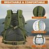 imageG4Free 45L Military Tactical Backpack for Men Large Army Molle Daypack 3 Day Assault Pack Bug Out Bag Hiking RucksackGreenGreen
