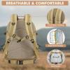 imageG4Free 45L Military Tactical Backpack for Men Large Army Molle Daypack 3 Day Assault Pack Bug Out Bag Hiking RucksackGreenKhaki
