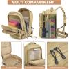 imageG4Free 45L Military Tactical Backpack for Men Large Army Molle Daypack 3 Day Assault Pack Bug Out Bag Hiking RucksackGreenKhaki