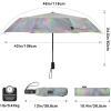 imageG4Free 46 Inch Reflective Travel Umbrella for Rain Large Windproof Auto Open Close Folding Compact Umbrellas Strong Fiberglass Frame for Men WomenColorful Line