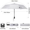 imageG4Free 46 Inch Reflective Travel Umbrella for Rain Large Windproof Auto Open Close Folding Compact Umbrellas Strong Fiberglass Frame for Men WomenPlain