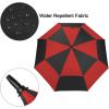 imageG4Free 47546268 Inch Automatic Open Golf Umbrella Oversize Extra Large Double Canopy Vented Windproof Waterproof Stick UmbrellasBlackRed