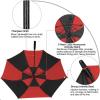 imageG4Free 47546268 Inch Automatic Open Golf Umbrella Oversize Extra Large Double Canopy Vented Windproof Waterproof Stick UmbrellasBlackRed