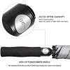 imageG4Free 47546268 Inch Automatic Open Golf Umbrella Oversize Extra Large Double Canopy Vented Windproof Waterproof Stick UmbrellasBlackReflective Stripe