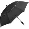imageG4Free 47546268 Inch Automatic Open Golf Umbrella Oversize Extra Large Double Canopy Vented Windproof Waterproof Stick UmbrellasBlackReflective Stripe