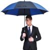imageG4Free 47546268 Inch Automatic Open Golf Umbrella Oversize Extra Large Double Canopy Vented Windproof Waterproof Stick UmbrellasDark BlueSapphire