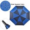 imageG4Free 47546268 Inch Automatic Open Golf Umbrella Oversize Extra Large Double Canopy Vented Windproof Waterproof Stick UmbrellasDark BlueSapphire