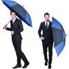 imageG4Free 47546268 Inch Automatic Open Golf Umbrella Oversize Extra Large Double Canopy Vented Windproof Waterproof Stick UmbrellasDark BlueSapphire
