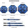 imageG4Free 47546268 Inch Automatic Open Golf Umbrella Oversize Extra Large Double Canopy Vented Windproof Waterproof Stick UmbrellasDark BlueSapphire