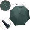 imageG4Free 47546268 Inch Automatic Open Golf Umbrella Oversize Extra Large Double Canopy Vented Windproof Waterproof Stick UmbrellasDark Green