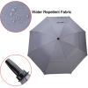 imageG4Free 47546268 Inch Automatic Open Golf Umbrella Oversize Extra Large Double Canopy Vented Windproof Waterproof Stick UmbrellasGrey
