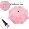 imageG4Free 47546268 Inch Automatic Open Golf Umbrella Oversize Extra Large Double Canopy Vented Windproof Waterproof Stick UmbrellasLight Pink