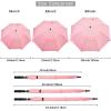 imageG4Free 47546268 Inch Automatic Open Golf Umbrella Oversize Extra Large Double Canopy Vented Windproof Waterproof Stick UmbrellasLight Pink