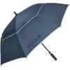 imageG4Free 47546268 Inch Automatic Open Golf Umbrella Oversize Extra Large Double Canopy Vented Windproof Waterproof Stick UmbrellasNavy BlueReflective Stripe